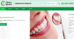 Desktop Screenshot of clinicaiguacu.com.br