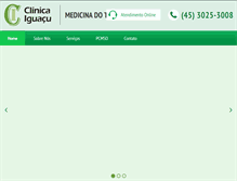 Tablet Screenshot of clinicaiguacu.com.br